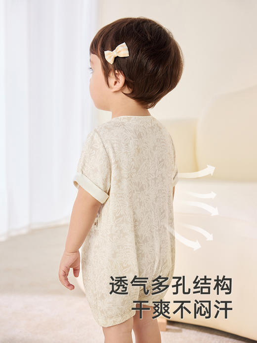 英氏婴儿衣服夏季透气桑蚕丝男女宝连体衣短袖衣服YZJAJ2R003A YZJAJ2R004A YZJAJ2R005A YZJAJ2R006A 商品图2