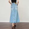 OLrain欧芮儿蓝色高腰鱼尾显瘦牛仔半身裙女夏季2025新款显瘦长裙 商品缩略图3
