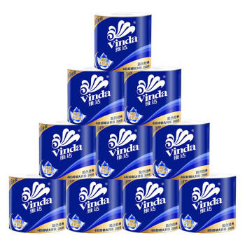 维达蓝色经典4层200克10卷卫生纸*2提 V4073 共20卷 /家庭清洁/纸品 /清洁纸品 /卷纸 商品图1