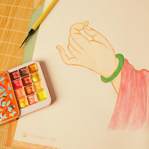 《一念敦煌》壁画线稿描摹本 · 礼盒精装版 |228幅专业手绘底稿，零基础的人也能再现敦煌神韵 商品图5