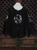 盛唐牡丹大师系列| 喜上眉梢团纹欧根缎手绣外套-黑色 商品缩略图0