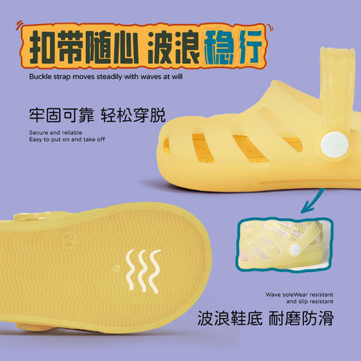 YECOMINIDD儿童罗马鞋果冻鞋女童洞洞鞋男童沙滩凉鞋YECO24-03 商品图4