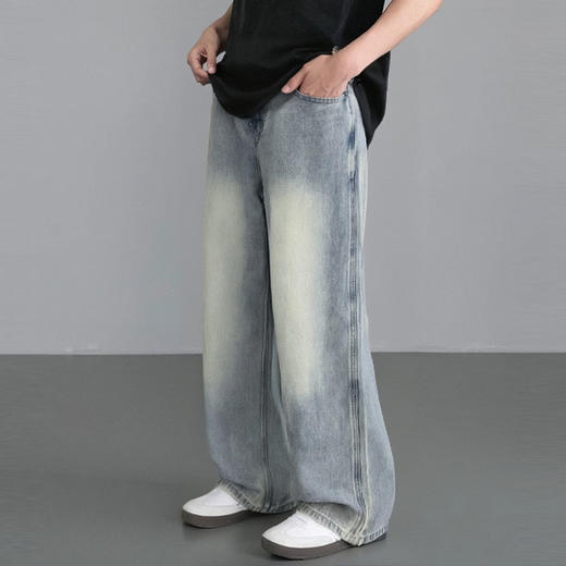 gxg.jeans男装 时尚复古水洗工艺宽松时尚牛仔长裤 25年夏热卖 商品图2