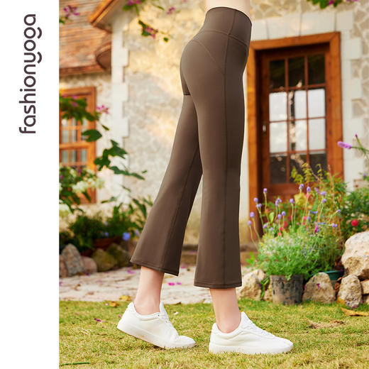 凡圣瑜伽直筒小微喇八分裤 FC15785 商品图5