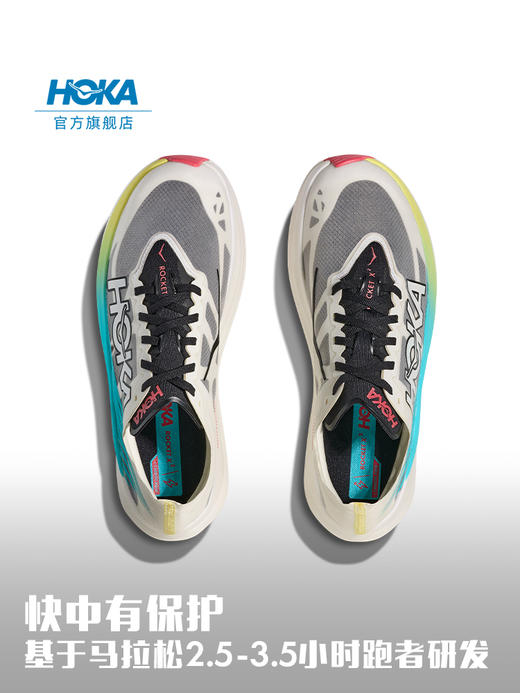 HOKA ONEONE 男女款鞋火箭 X2 竞赛跑步鞋 Rocket X2缓震回弹 商品图1