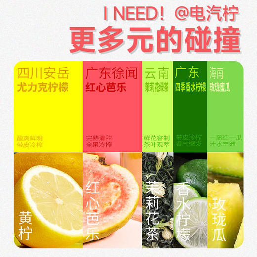 柠檬共和国气泡果汁饮料 （芭乐*6+香水柠檬*6）300ml*12瓶 商品图2