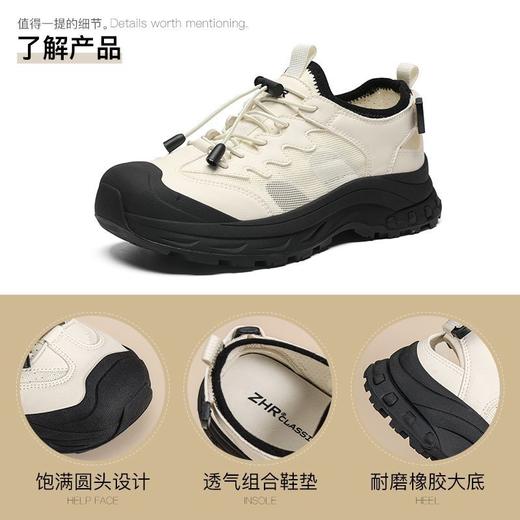 ZHR厚底内增高运动鞋女2025夏季镂空透气溯溪鞋软底户外登山鞋女 商品图9