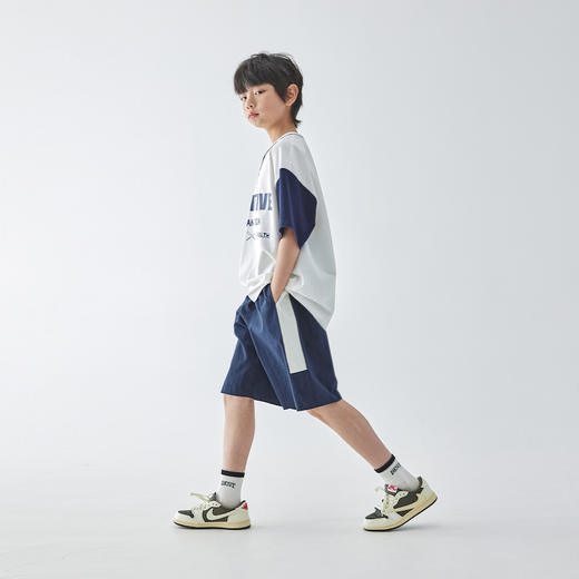 蓝汽水休闲运动短裤844B256051JX 商品图3