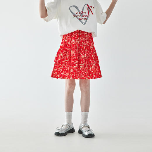 棵初波点小红裙半裙807K256082CD 商品图2