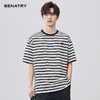 贝纳川夏季圆领条纹短袖T恤ECF214109 商品缩略图0