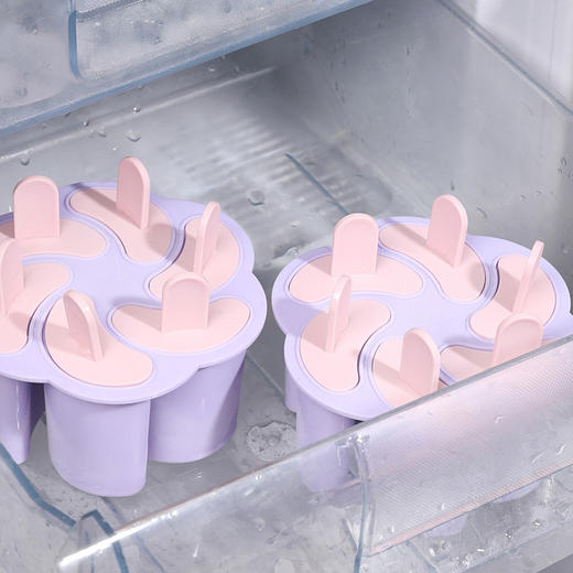 【雪糕模具】美丽雅雪糕盒冰格冰块模具家用食品冰棍冰棒冰淇淋冻冰糕自制冰盒级双层冰糕盒花形 商品图3