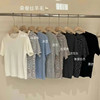 丁摩 春夏桑蚕丝+羊毛软糯舒适短袖针织衫时尚休闲条纹T恤上衣5ZF-25177 商品缩略图5