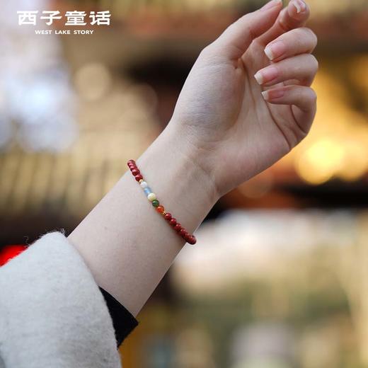 【灵隠景区直发】朱砂石榴石女款风化菩提手串手链和田玉玛瑙多圈单圈饰品  3-5天发货 商品图1