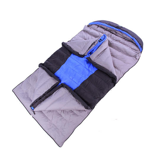 BlackCrag/黑岩并蒂莲 双人信封羽绒睡袋户外登山露营羽绒被 800蓬白鹅绒 商品图2