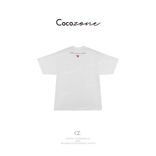 COCO ZONE 刘一一  【100棉】圆领简约复古通勤风短袖T恤CD1A0882 商品图0
