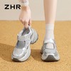 ZHR则则【6.5cm】厚底透气镂空老爹鞋女夏季魔术贴增高运动凉鞋女 商品缩略图2