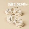 ZHR则则时髦钻石厚底凉鞋女鞋2025夏季新款5.5cm增高透气舒适凉鞋 商品缩略图0