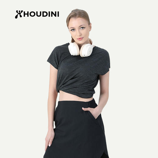 HOUDINI胡丁尼Activist Tee 积极 女户外快干美利奴羊毛短袖T恤 137874 商品图2