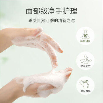 浣洗屋泡沫洗手液水润温和4H留香白茶精粹保湿225ml /个人护理 /身体护理 /洗手液 商品图1