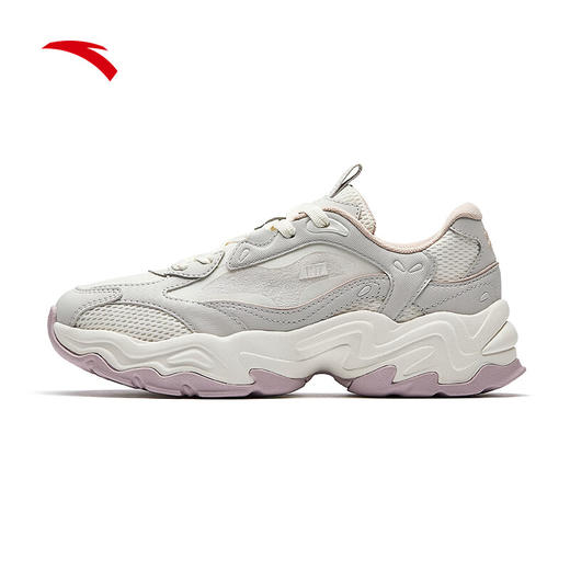 安踏陨石VENT丨休闲鞋女鞋2025夏季软底厚底增高透气老爹鞋112528858 商品图4