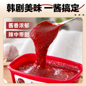 韩今韩式辣酱 韩国进口部队火锅拌饭辣牛肉粉丝汤酱 辣椒酱烤肉酱200g 商品图4