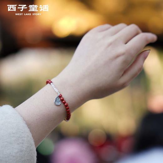 【灵隠景区直发】朱砂石榴石女款风化菩提手串手链和田玉玛瑙多圈单圈饰品  3-5天发货 商品图2