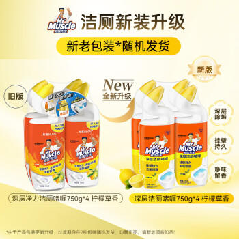 威猛先生（Mr Muscle）洁厕灵 750g*4瓶 柠檬草香 洁厕剂 洁厕液厕所马桶除垢去渍去异味 /家庭清洁/纸品 /家庭环境清洁 /洁厕灵 商品图2