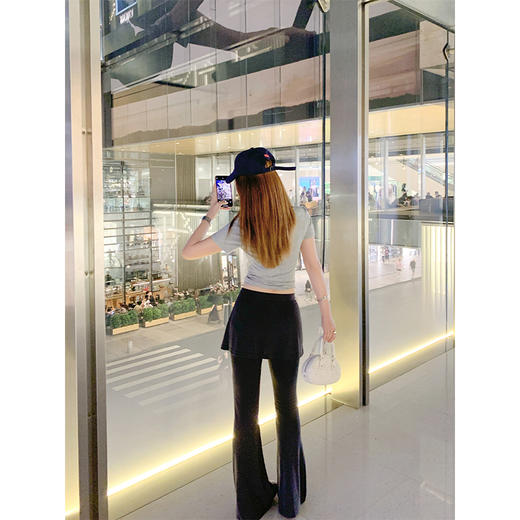 <曾小咸推荐>新品现货秒杀！卖完下架不再补 ！微信粉丝打折价！！假两件微喇叭裤休闲瑜伽裤 日常159.99/件 立减70 秒杀89.99/件！！ 商品图4