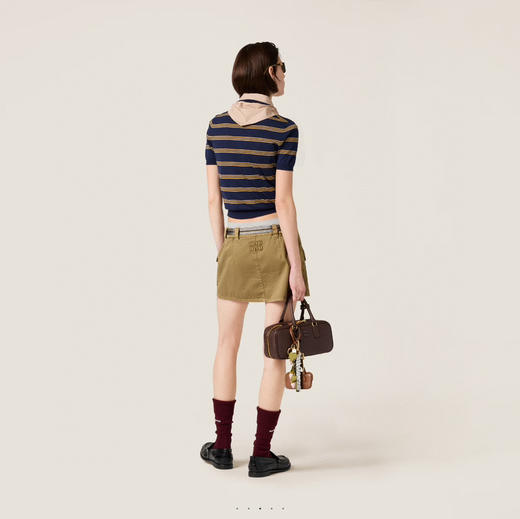 Miu 100%丝羊毛polo衫 商品图2