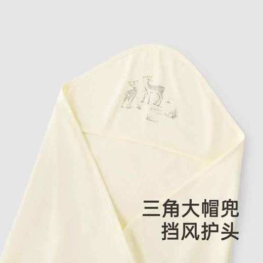 英氏商场款婴儿抱被春夏透气丝麻男女抗菌新生儿包单YEBAJ2R008A 商品图1