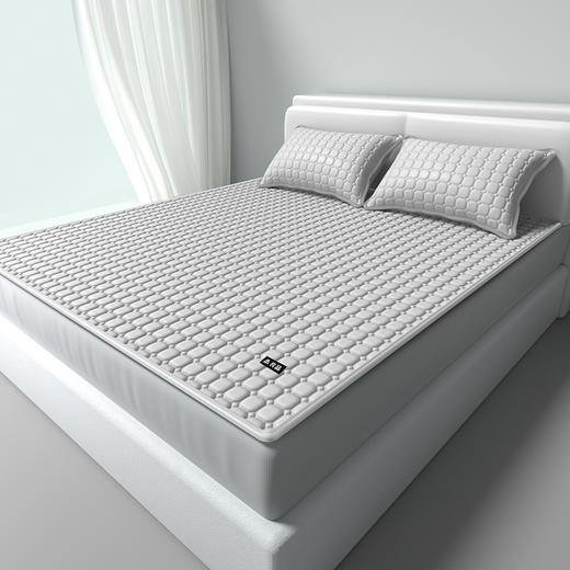 【降温黑科技】 無印良品 冰砖垫冰丝乳胶凉席三件套 A类母婴级 凉感效果显著 裸睡不留痕 舒适透气 水洗不变形 商品图4