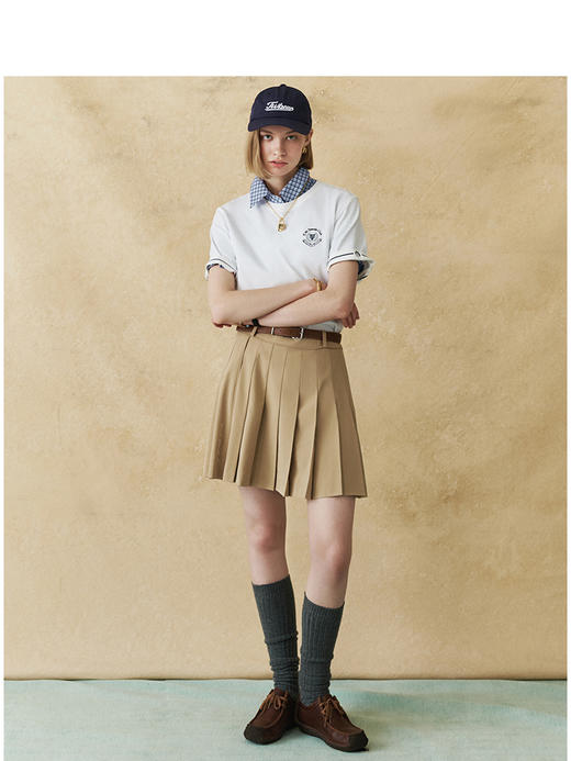Teenie Weenie小熊字母圆领T恤女夏季女t恤TTRA252606T 商品图2