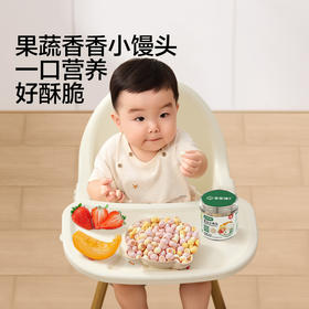 【宝宝馋了】果蔬小馒头/奶味小馒头  5种自然果蔬 送12月+婴幼儿食谱