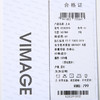 VIMAGE纬漫纪白色简约字母圆领宽松百搭中袖T恤上衣2025夏季新款V2302915 商品缩略图6