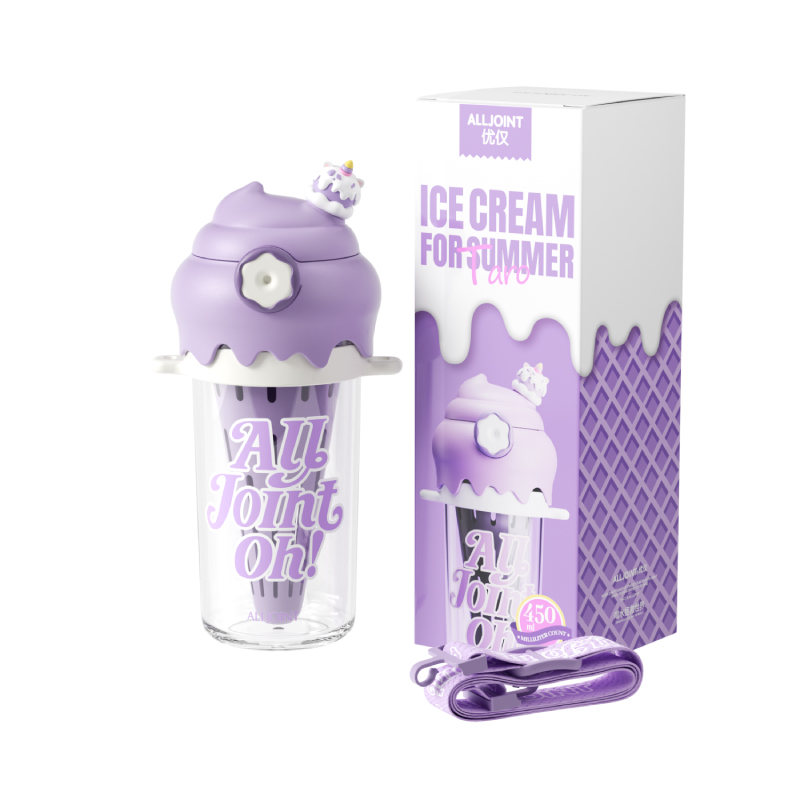 BB52-A4 优仅冰淇淋吸管杯香芋紫