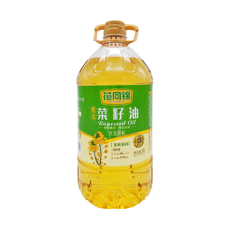 花向锦·甄选菜籽油（一级）5L  精选优质菜籽 严格品控