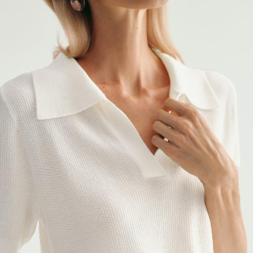 【商场同款】麦檬夏透气舒适莱赛尔亲肤POLO领套头毛衫5F4131191 商品图2