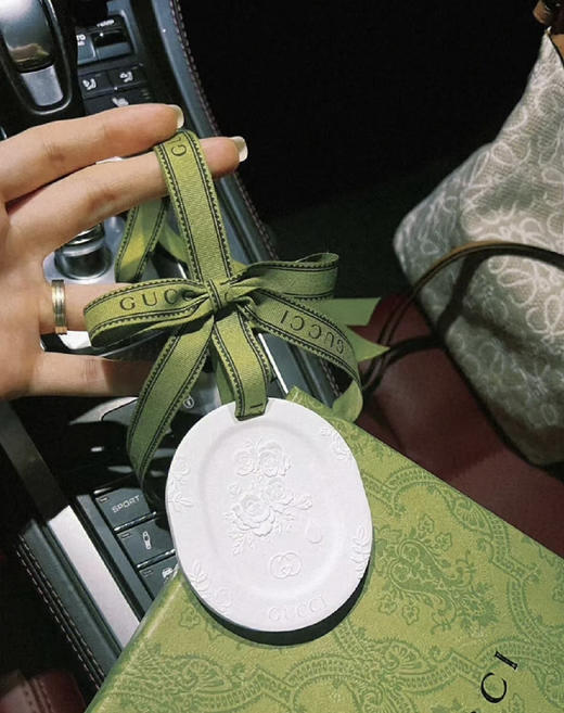 绝美！Gucci拓香石+香水5ml礼盒 车载蝴蝶结车挂/衣橱/浮雕扩香石 七夕情人礼物伴手礼 商品图3