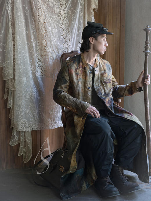 Paul Harnden 黑色绒面牛皮WINDOW LICKER HAT 商品图3