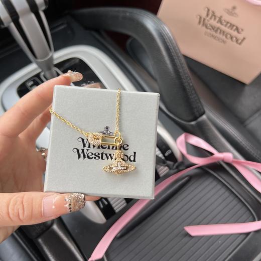 F414西太后绝美别针土星项链 商品图1