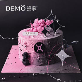 暗夜甜心·创意主题奶油蛋糕|Dark night sweetheart