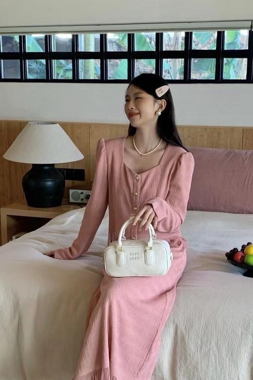 Le Malene 肉粉色流苏上衣半裙套装 20055 商品图5