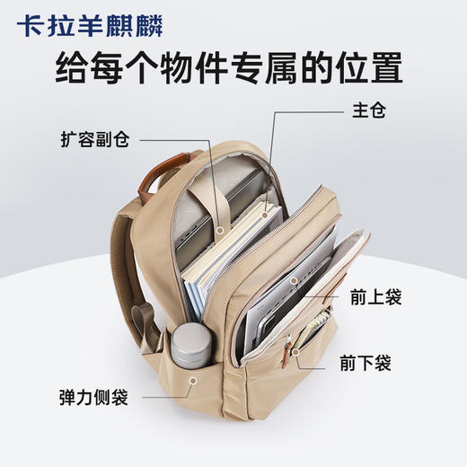 卡拉羊麒麟商务电脑防盗背包20升出差通勤多功能双肩包睿行CS5224 商品图3