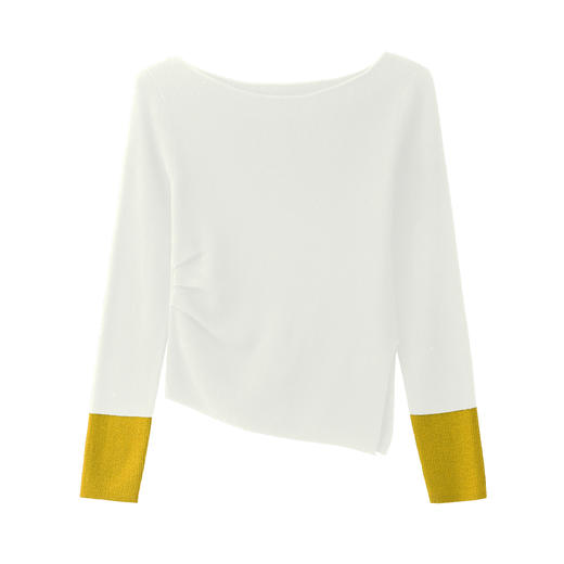 女士一字领羊毛套衫30W819 商品图2