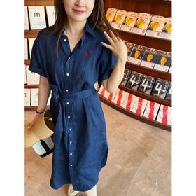 2505405    拉夫 亚麻连衣裙