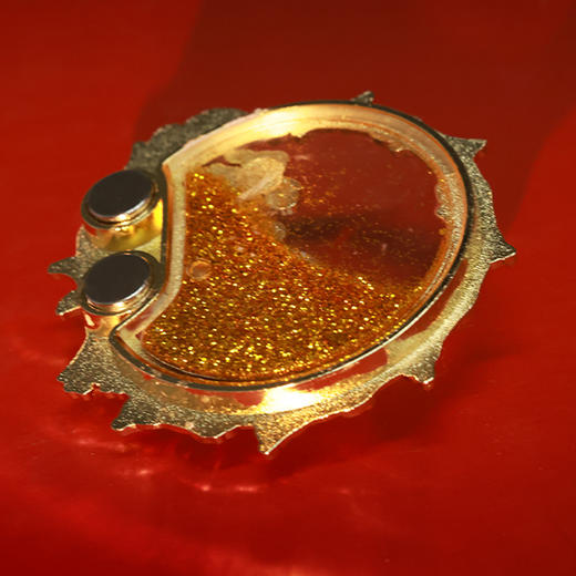 《常沙娜敦煌艺术鸣凤流光旋转冰箱贴：鎏金盘桓·点翠映月》鸣凤流沙冰箱贴 , 商品图7