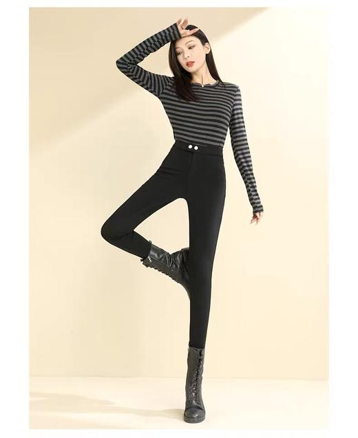 【诗铭洛可】双扣魔术扣直插口袋春秋铅笔裤A15-2 商品图2