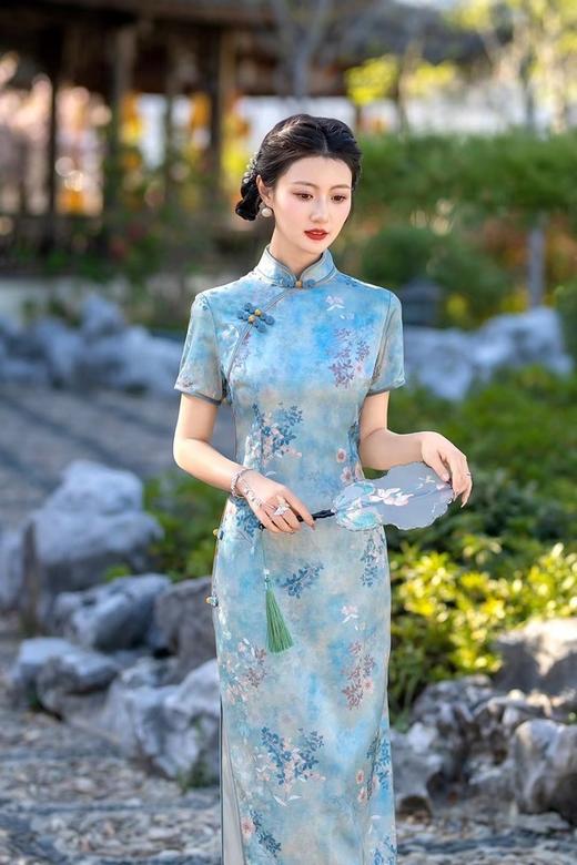 ELLA JADE 新中式长款旗袍 20107 商品图1