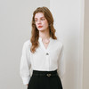 【商场同款】诗凡黎V领白色衬衫2025夏新款气质上衣3G4120211 商品缩略图4