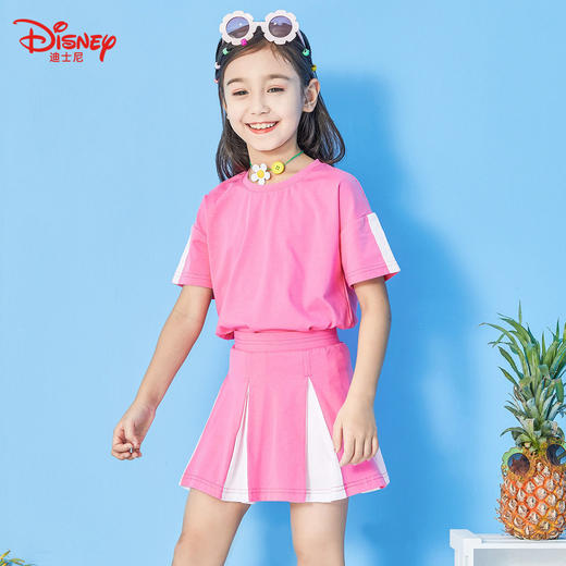 迪士尼童装裙子儿童女童夏装jk裙子正版小学生小女孩漂亮裙子爆款 商品图0
